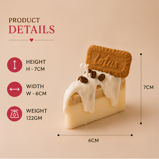 Biscoff White Cheesecake Candle
