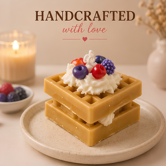 Double Waffle Dessert Candle