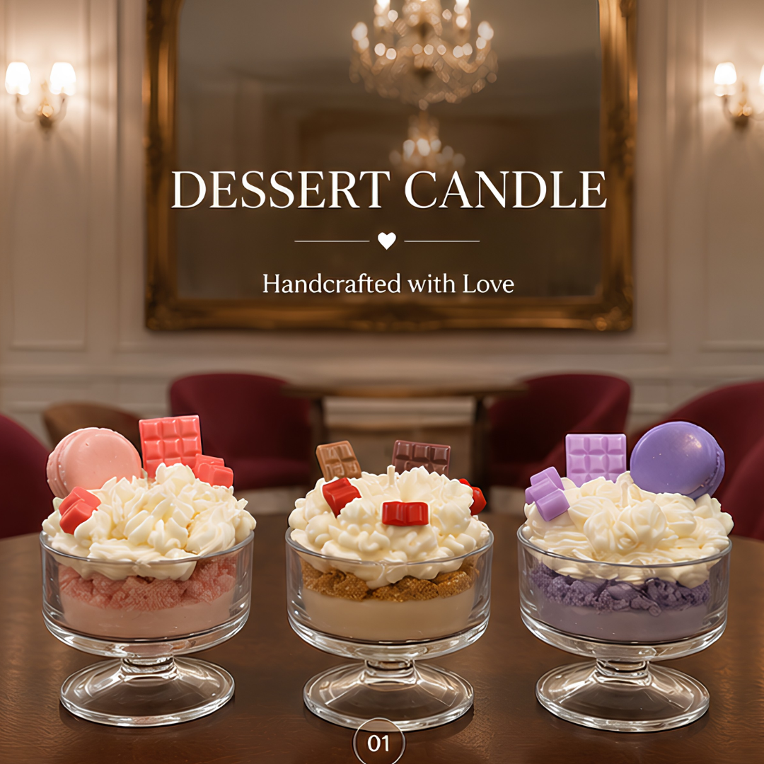 3 Dessert Candle set of 3
