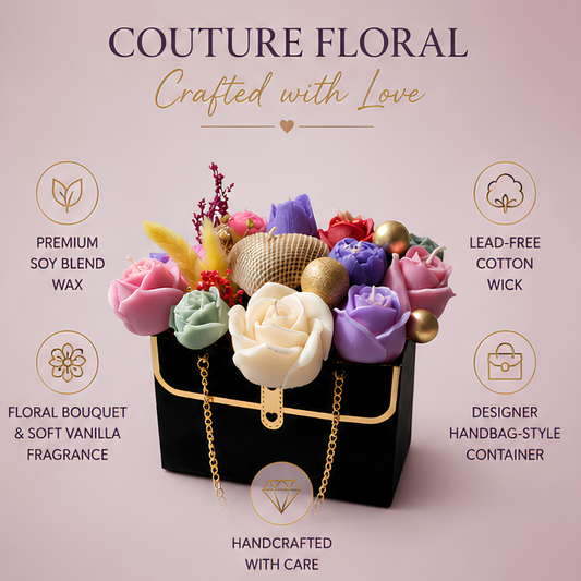 Chic Bloom Handbag Candle