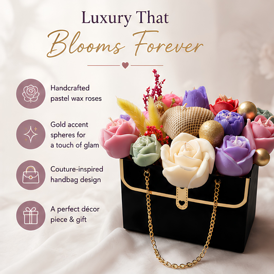 Chic Bloom Handbag Candle