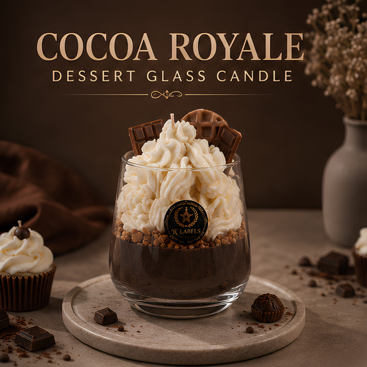 Cocoa Royale – Luxury Dessert Glass Candle