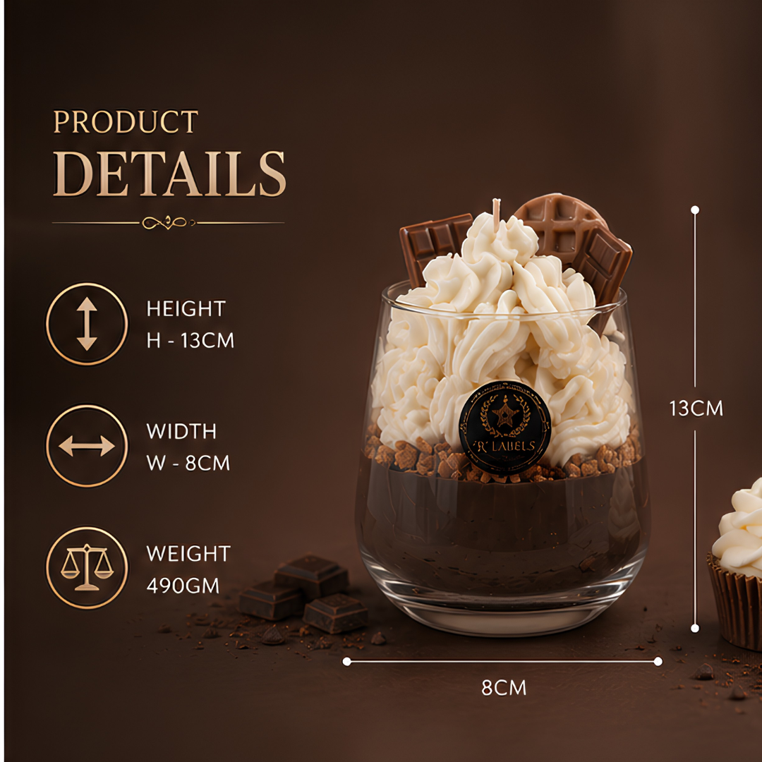 Cocoa Royale – Luxury Dessert Glass Candle