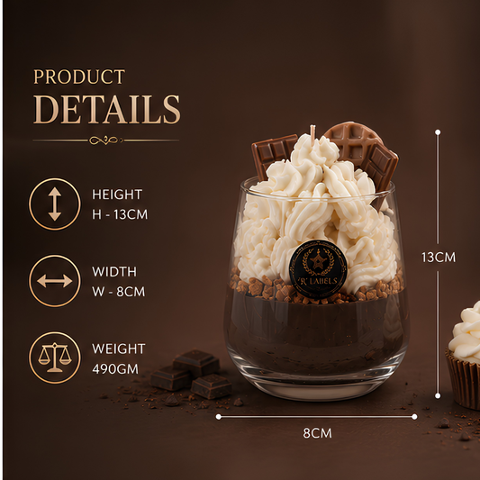 Cocoa Royale – Luxury Dessert Glass Candle