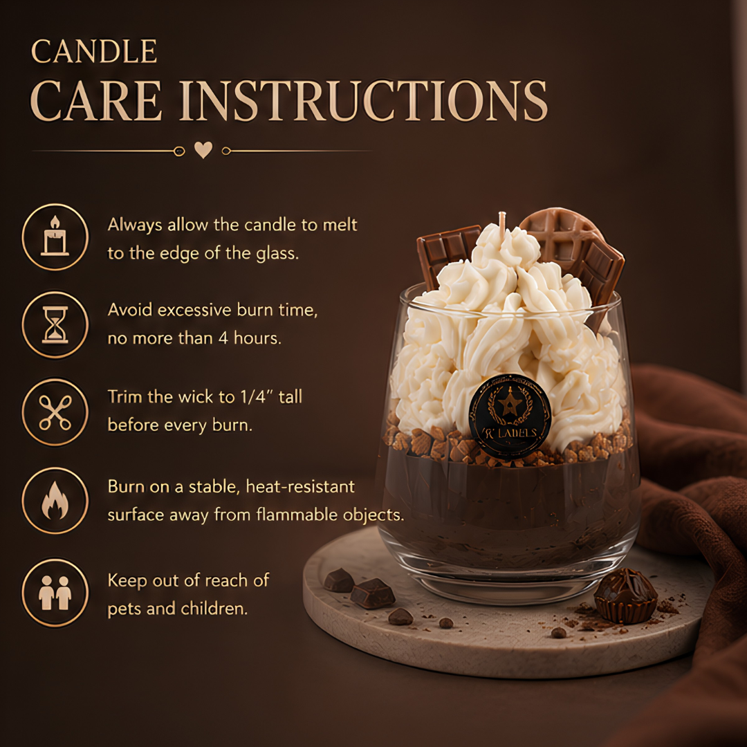 Cocoa Royale – Luxury Dessert Glass Candle