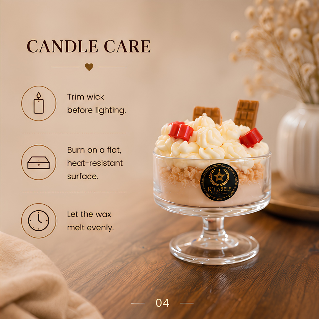 Strawberry Dessert Candle