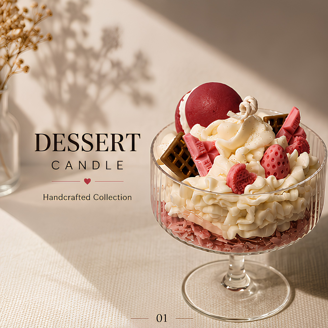 Strawberry Dessert Candle