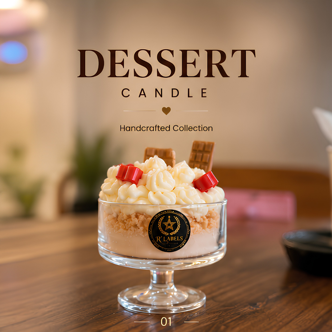 Strawberry Dessert Candle
