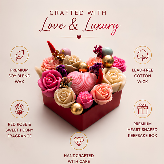 Scarlet Romance Bloom Candle