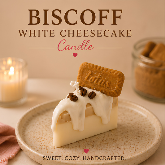 Biscoff White Cheesecake Candle