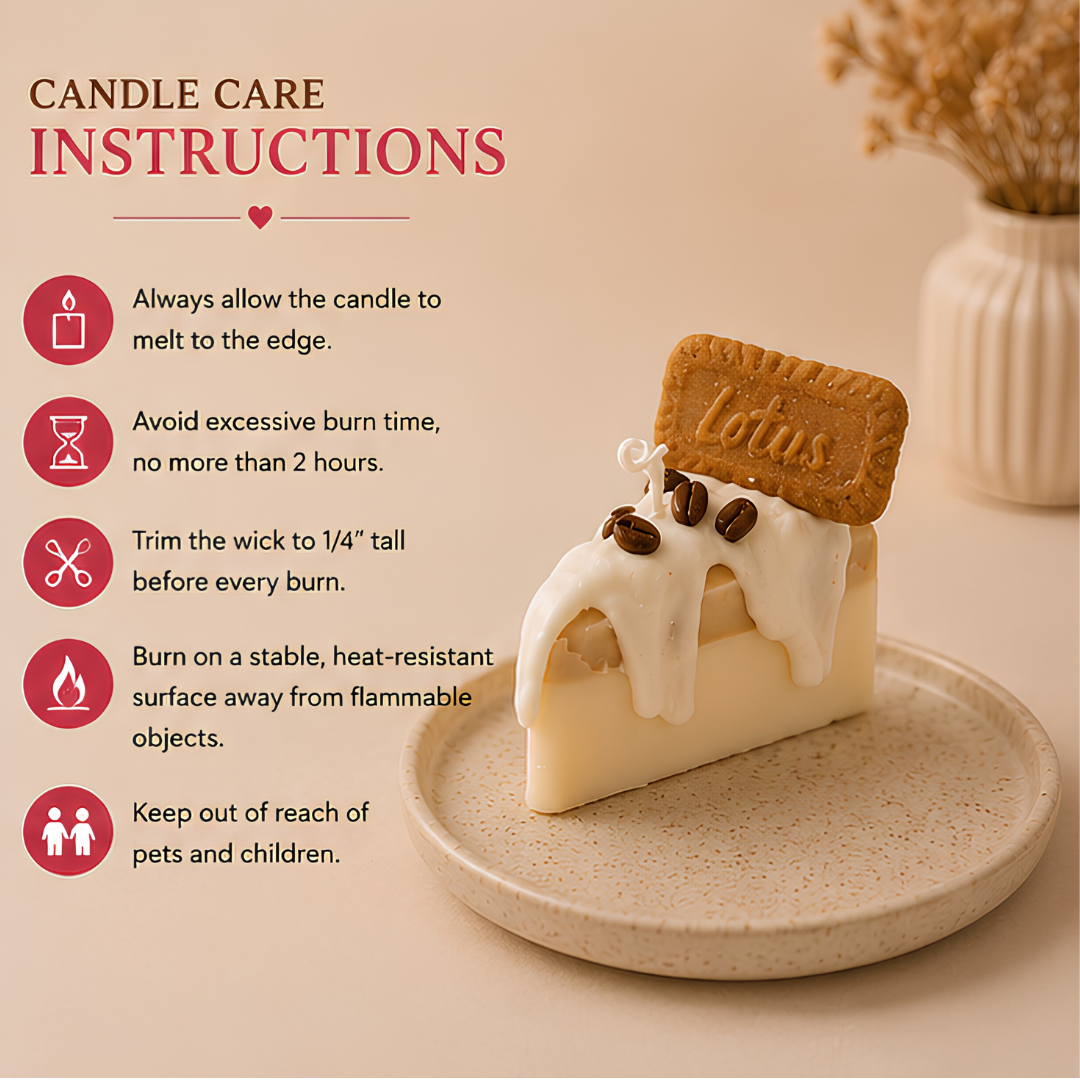Biscoff White Cheesecake Candle