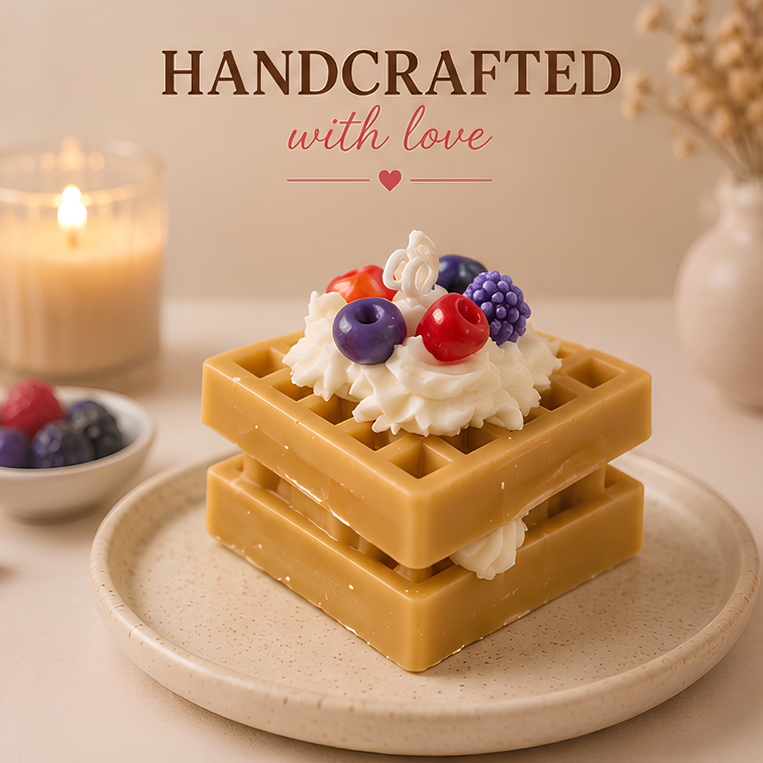 Double Waffle Dessert Candle