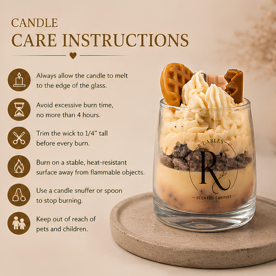 Golden Waffle Candle