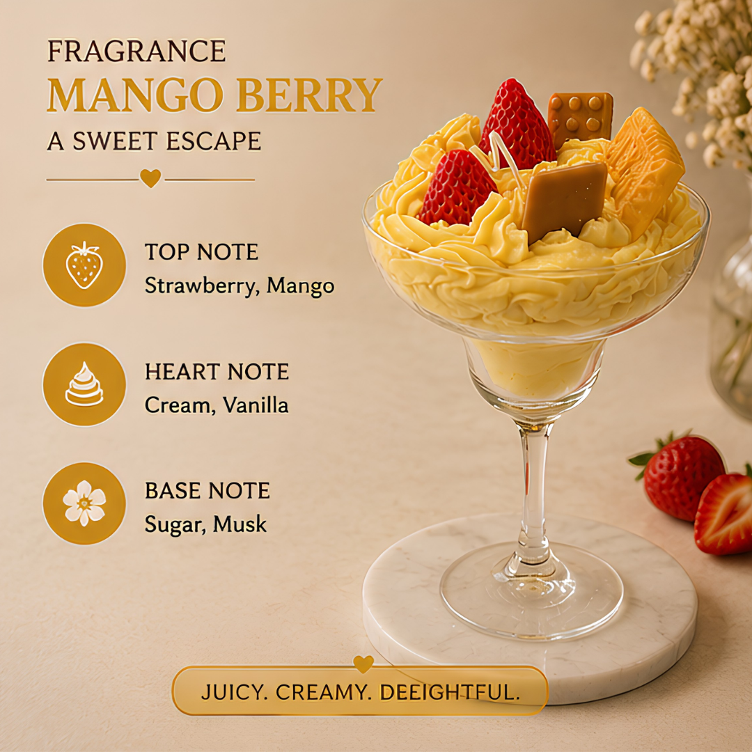 Mango Berry Dessert Candle