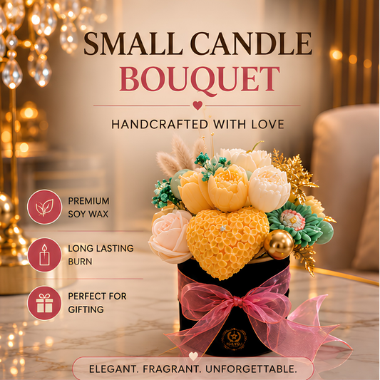 White Oud Luxury Small Candle Bouquet