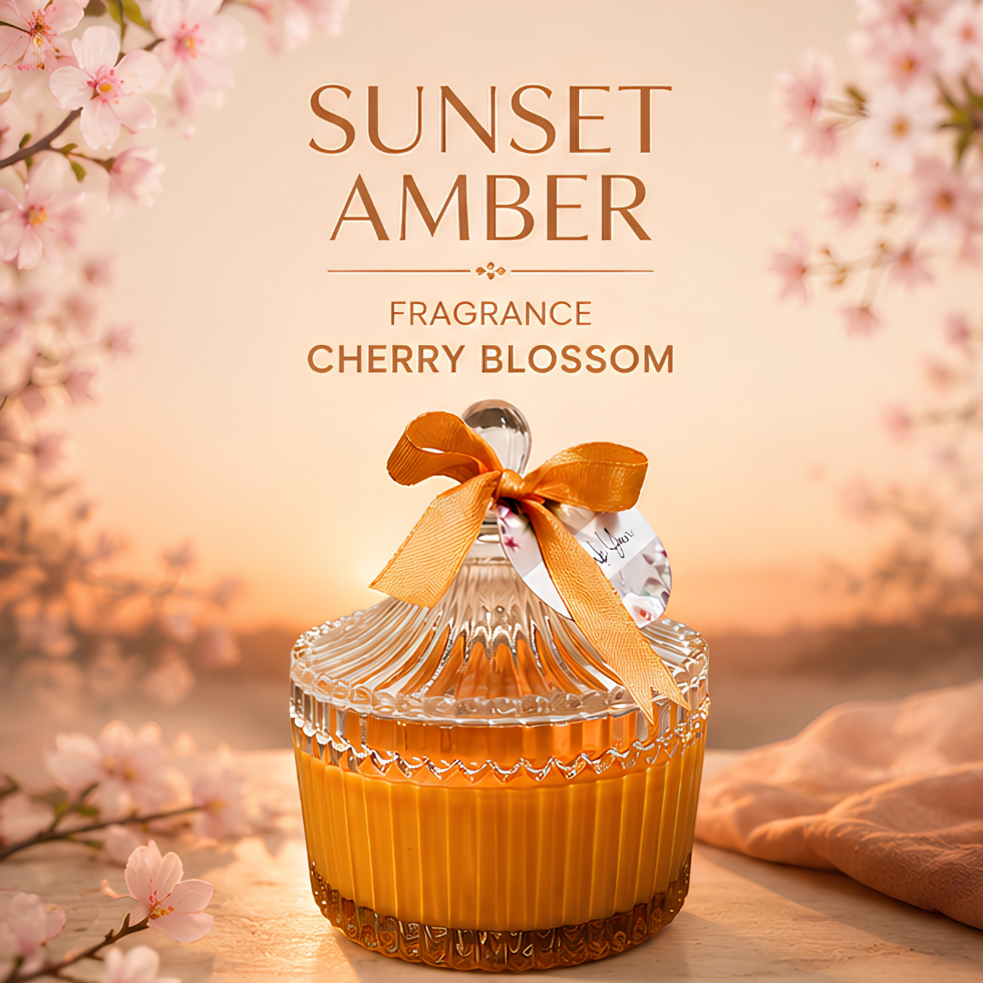 Sunset Amber Candle