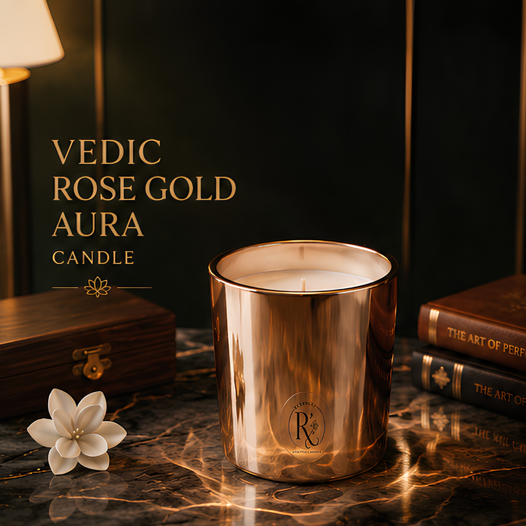 Vedic Rose Gold Aura Candle