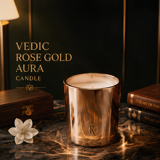 Vedic Rose Gold Aura Candle