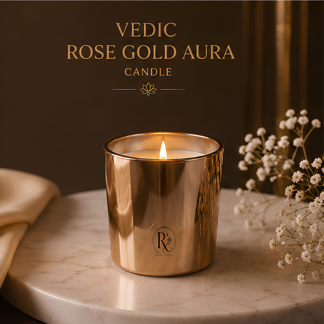 Vedic Rose Gold Aura Candle