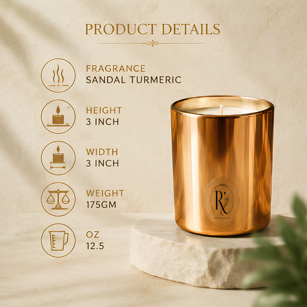 Vedic Golden Aura Candle