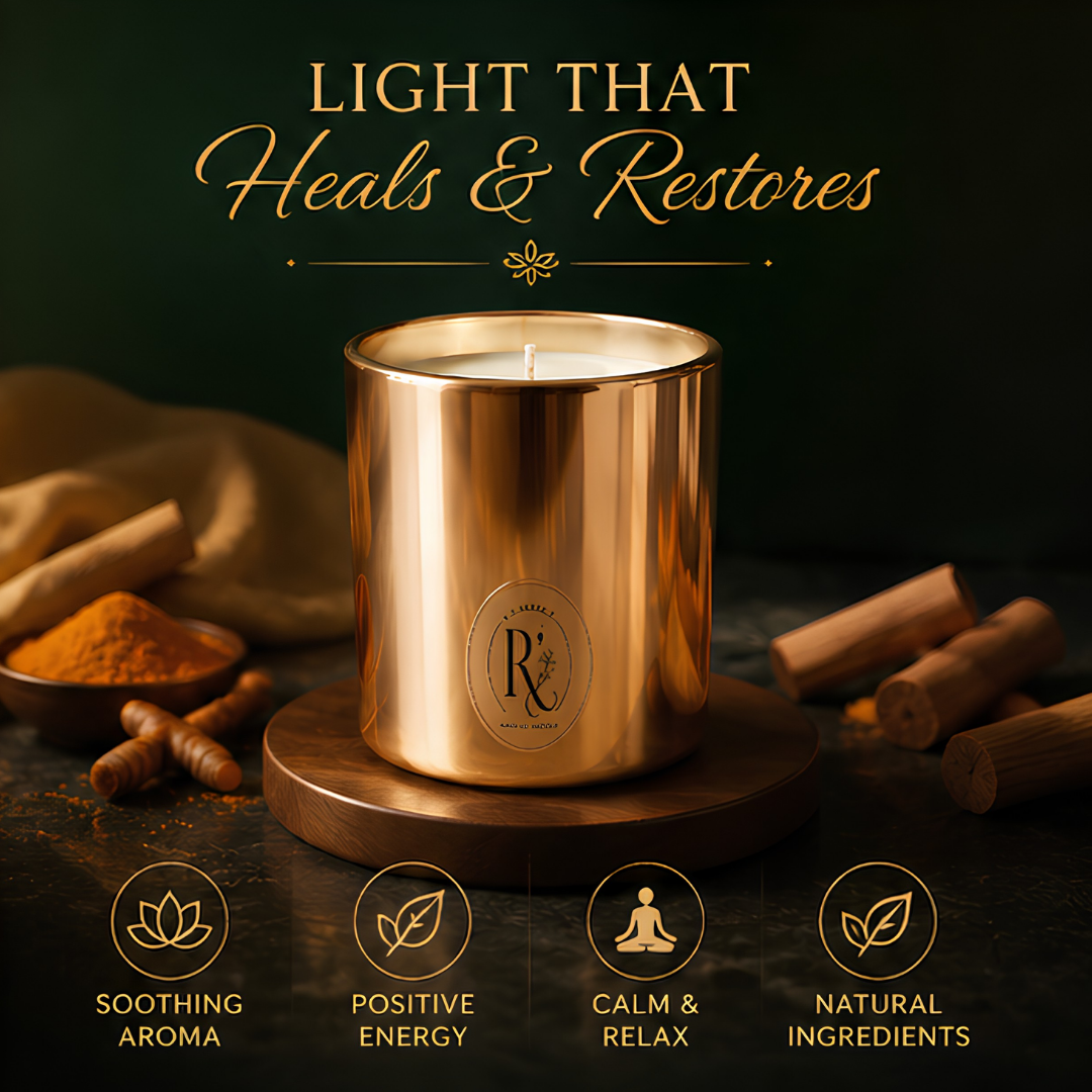 Vedic Golden Aura Candle